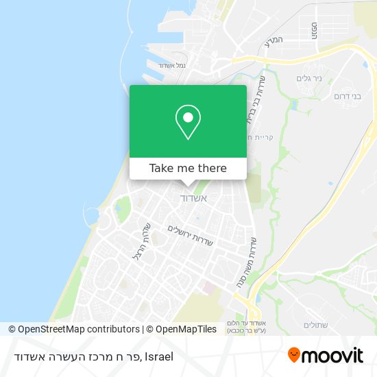 פר ח מרכז העשרה אשדוד map