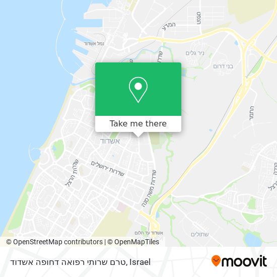 טרם שרותי רפואה דחופה אשדוד map