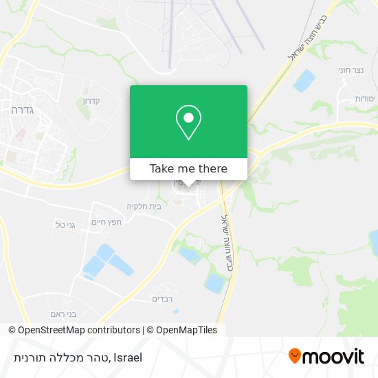 Карта טהר מכללה תורנית