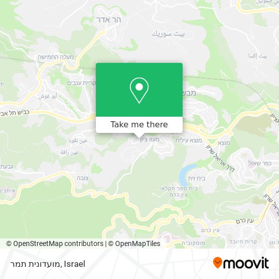 מועדונית תמר map