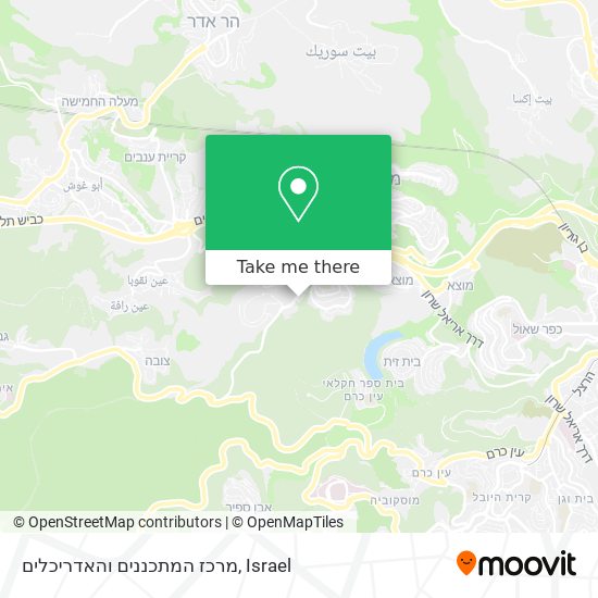 מרכז המתכננים והאדריכלים map