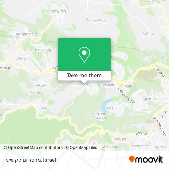 מרכז יום לקשיש map