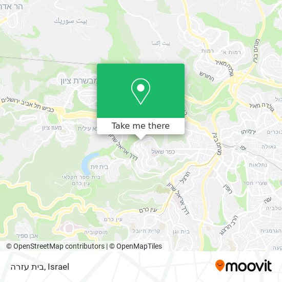 בית עזרה map