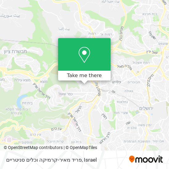 פריד מאיר-קרמיקה וכלים סניטריים map