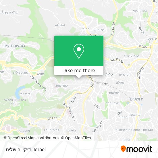 תיקי ירושלים map