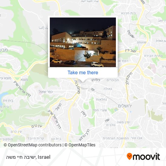 ישיבה חיי משה map