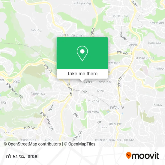 Карта גני גאולה