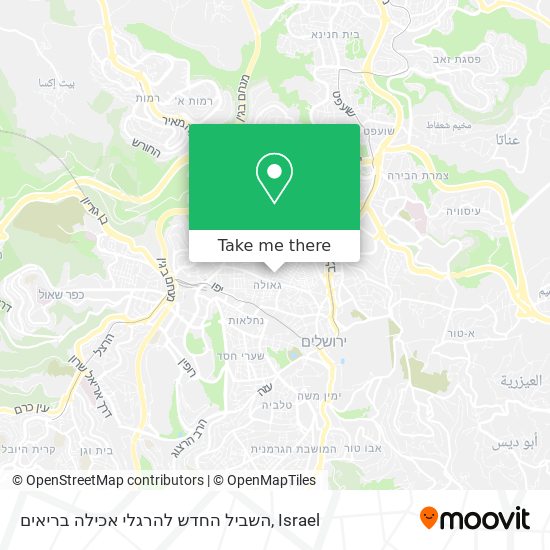 השביל החדש להרגלי אכילה בריאים map