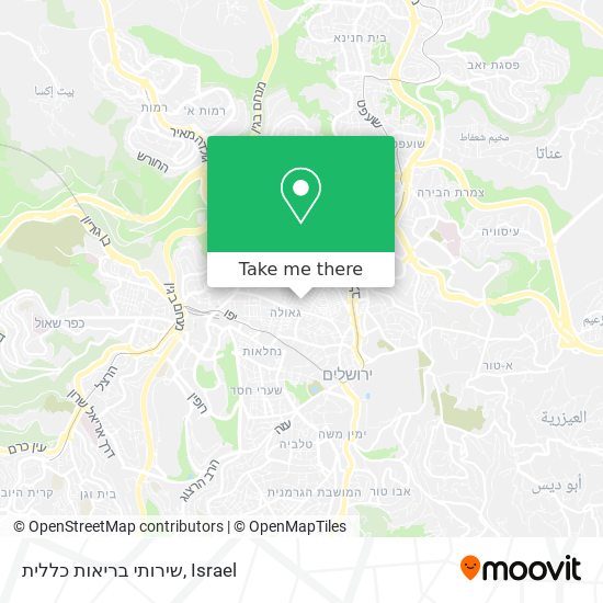 שירותי בריאות כללית map