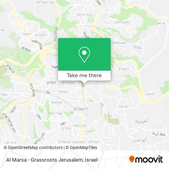 Al Marsa - Grassroots Jerusalem map