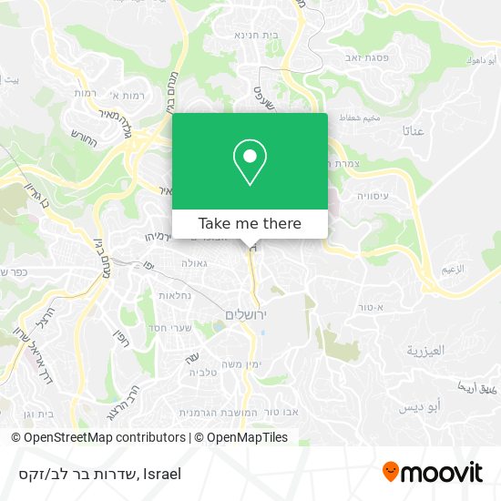 שדרות בר לב/זקס map