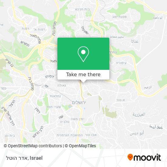 אדר הוטל map