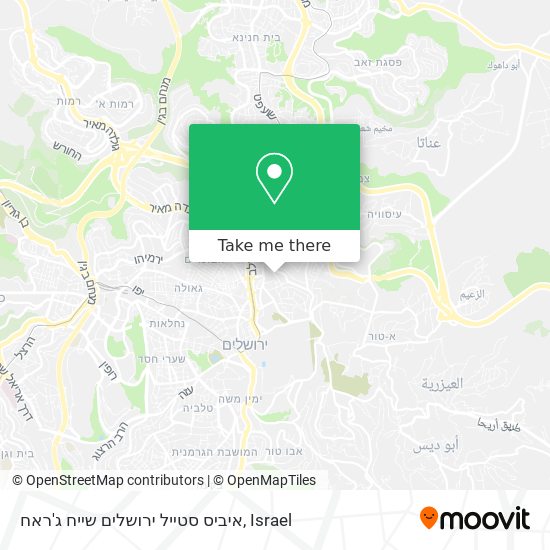 איביס סטייל ירושלים שייח ג'ראח map