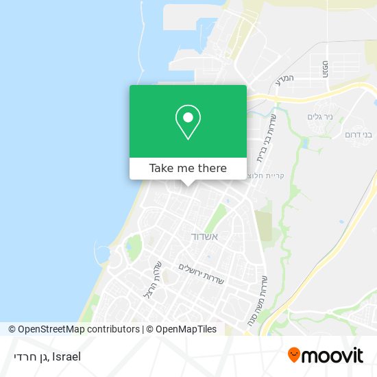 גן חרדי map