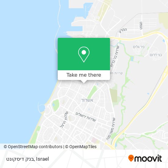 בנק דיסקונט map