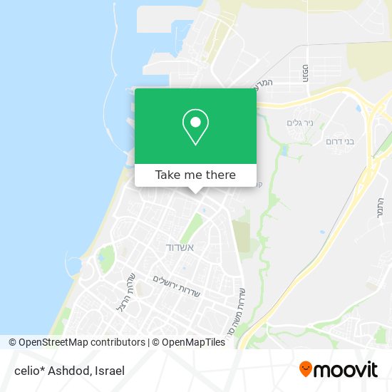 celio* Ashdod map