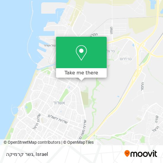 גשר קרמיקה map