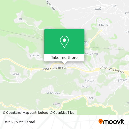 בני הישיבות map