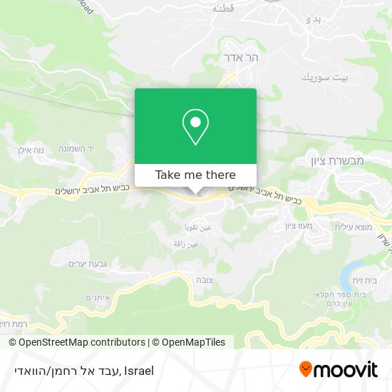 עבד אל רחמן/הוואדי map