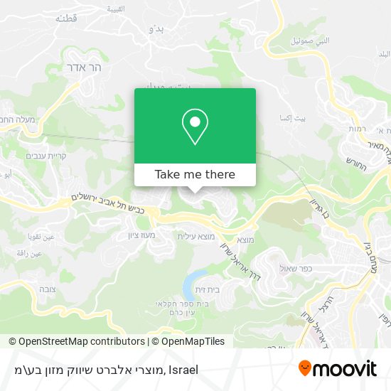 מוצרי אלברט שיווק מזון בע\מ map