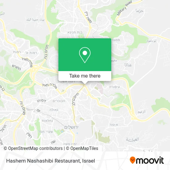 Hashem Nashashibi Restaurant map