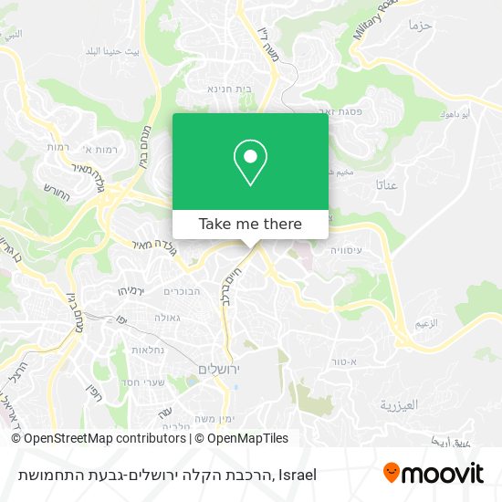 הרכבת הקלה ירושלים-גבעת התחמושת map