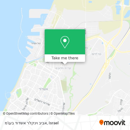 אביב וינקלר אשדוד בע\מ map