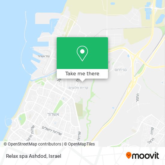 Карта Relax spa Ashdod
