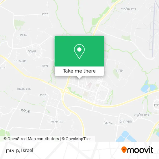 Карта גן אורן