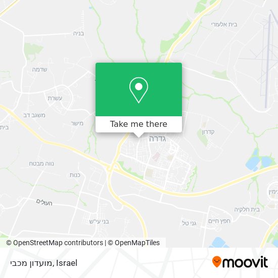 מועדון מכבי map