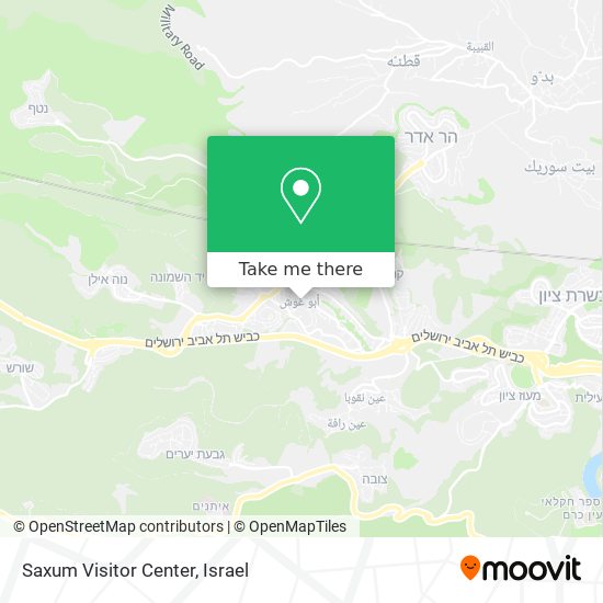 Карта Saxum Visitor Center