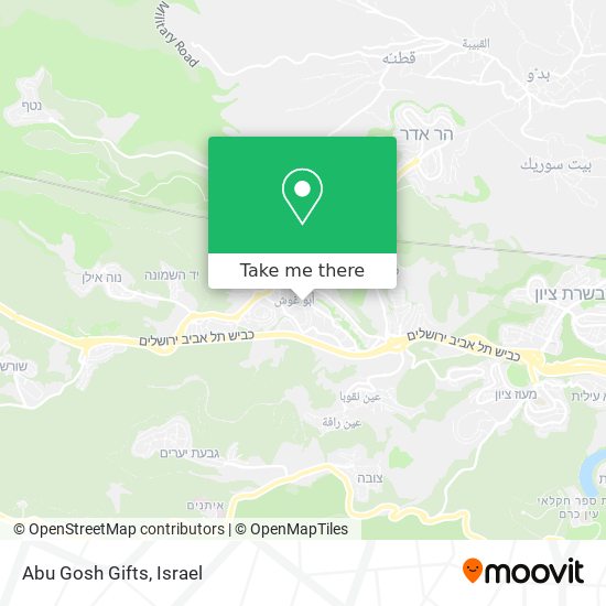 Abu Gosh Gifts map