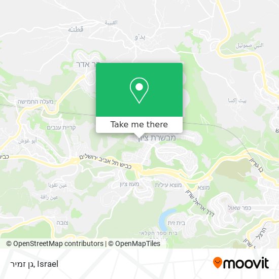 גן זמיר map