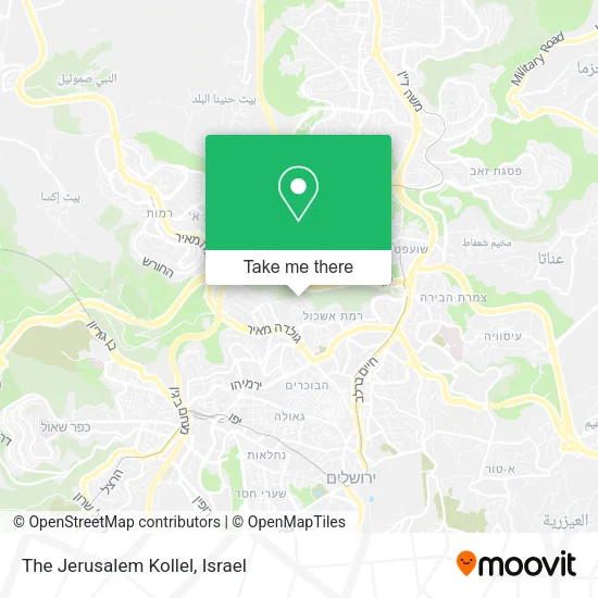 Карта The Jerusalem Kollel