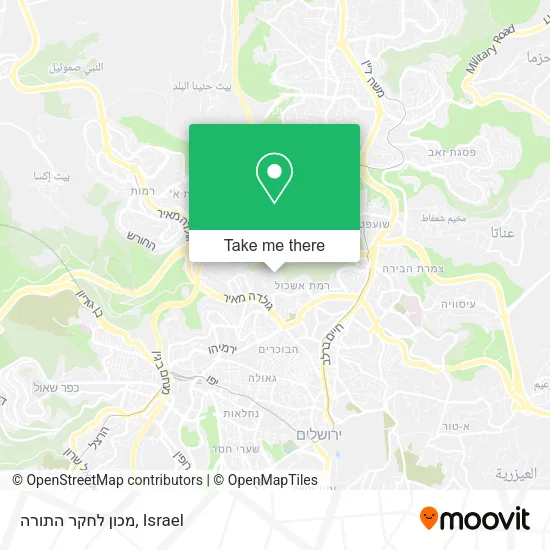 Карта מכון לחקר התורה