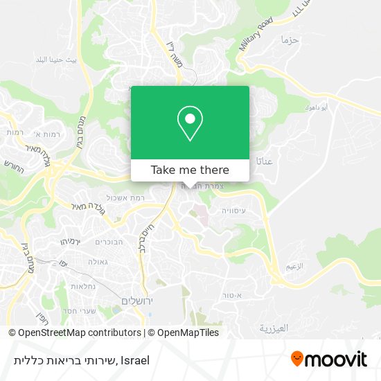 שירותי בריאות כללית map