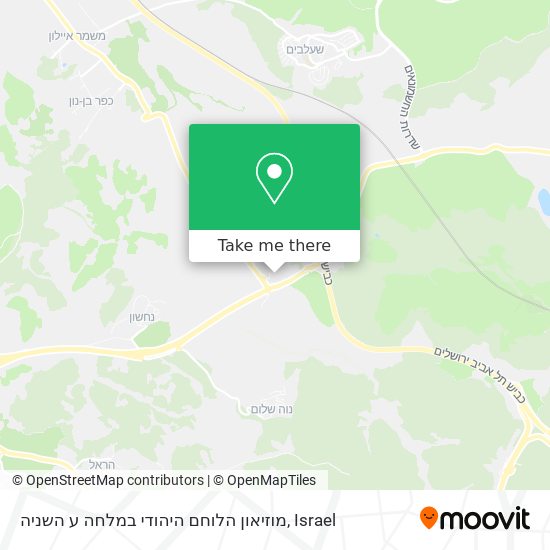 Карта מוזיאון הלוחם היהודי במלחה ע השניה
