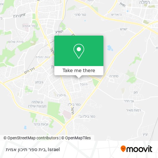 בית ספר תיכון אמית map