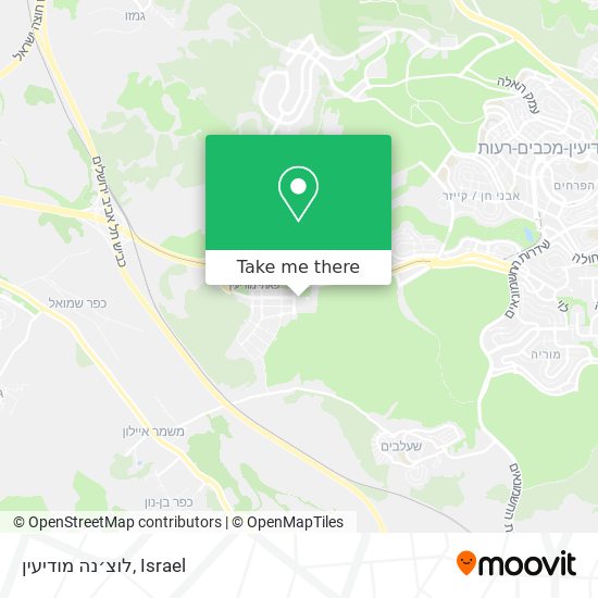 לוצ׳נה מודיעין map