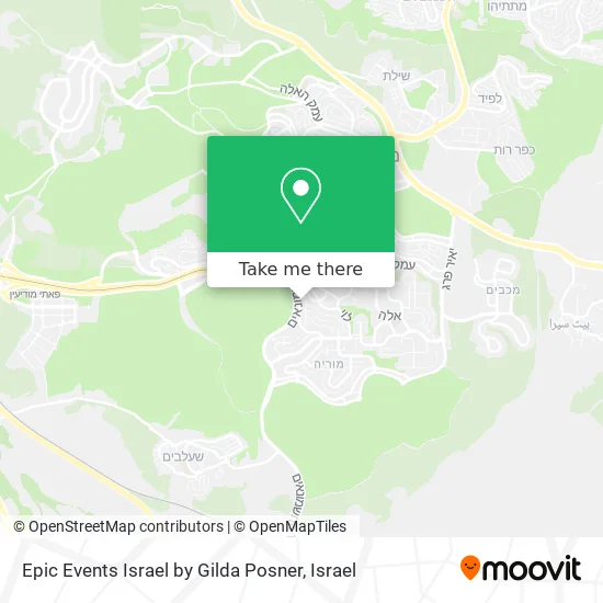 Карта Epic Events Israel by Gilda Posner