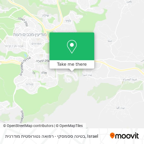 בטינה ססמסקי - רפואה נטורופטית מודרנית map