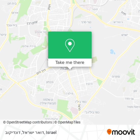 דואר ישראל, דונדיקוב map