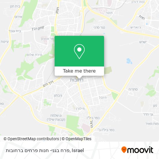 פרח בגני- חנות פרחים ברחובות map