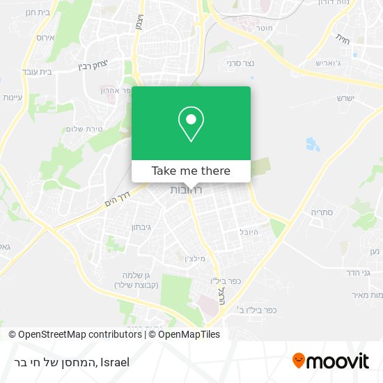 המחסן של חי בר map