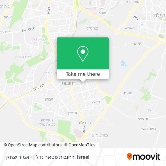 רחובות סטאר נדל ן - אמיר יצחק map