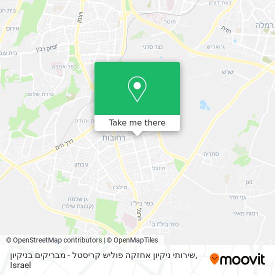 שירותי ניקיון אחזקה פוליש קריסטל - מבריקים בניקיון map