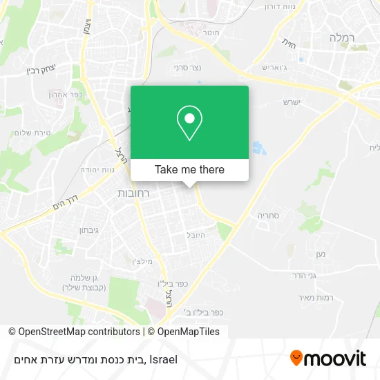 Карта בית כנסת ומדרש עזרת אחים