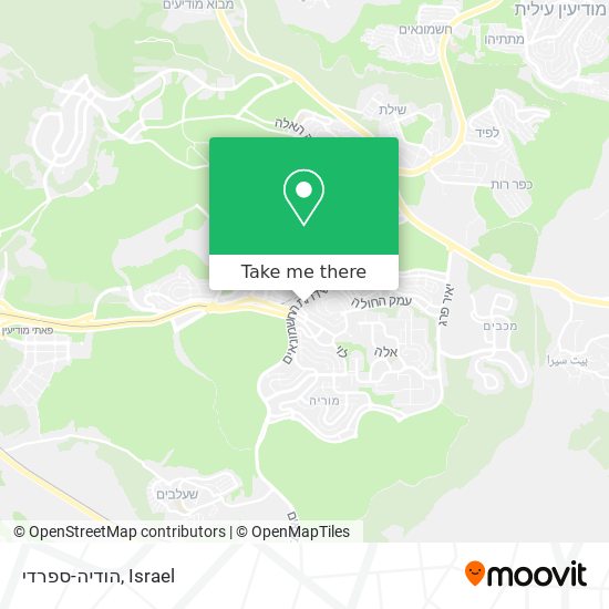 הודיה-ספרדי map