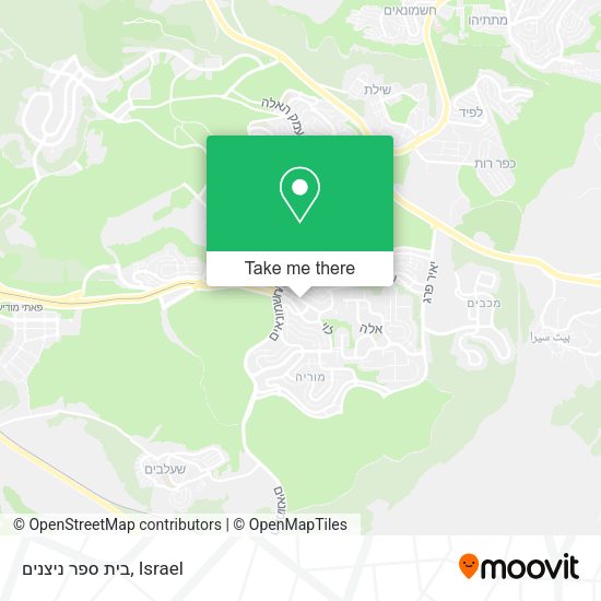 בית ספר ניצנים map