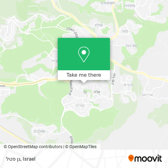 Карта גן פטל